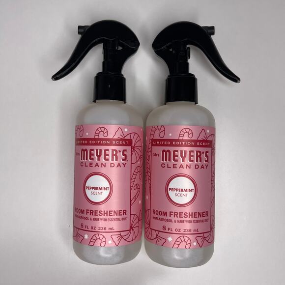 Set of 2 — Mrs. Meyers Peppermint Room Freshener Spray Limited Edition Scent NEW - Picture 1 of 8